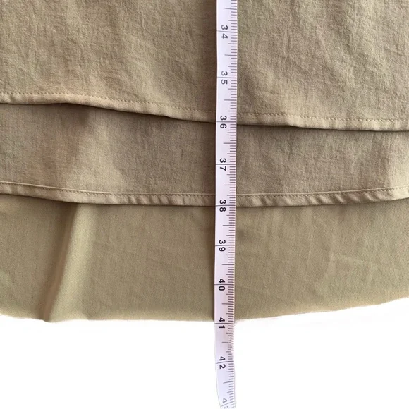 Lululemon Mesh Overlay High-Neck Dress Bronze Green Size 8 GUV - Picture 13 of 13